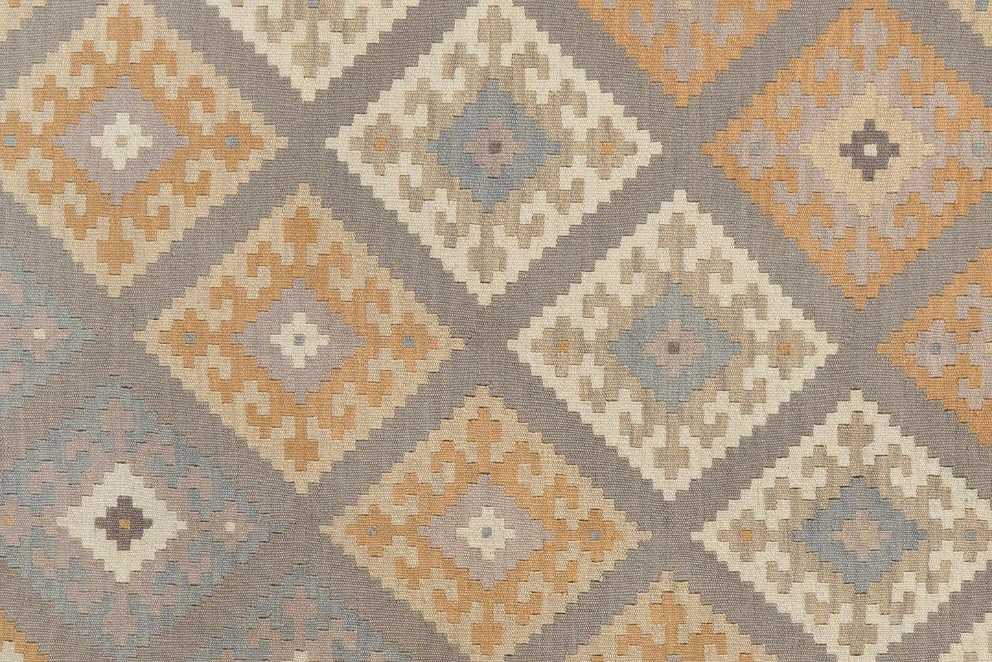 Kelim Gashgai — Handmade, 182x247 cm, Grey, 100% Virgin Wool | View 5