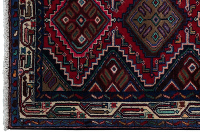 Zagheh — Handmade, 86x209 cm, Red, 100% Virgin Wool | View 3