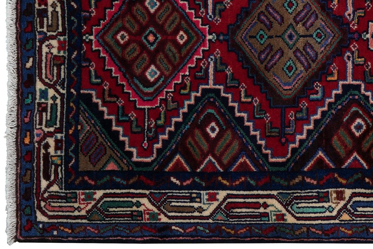 Zagheh — Handmade, 86x209 cm, Red, 100% Virgin Wool | View 3