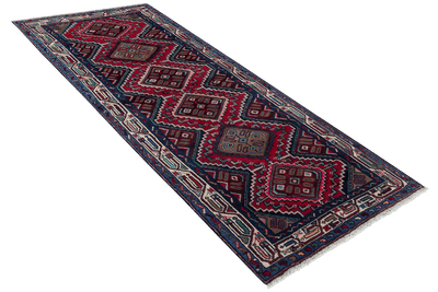 Zagheh — Handmade, 86x209 cm, Red, 100% Virgin Wool | View 4