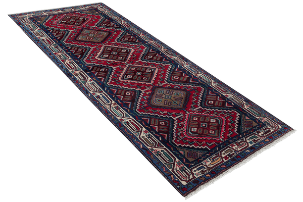 Zagheh — Handmade, 86x209 cm, Red, 100% Virgin Wool | View 4