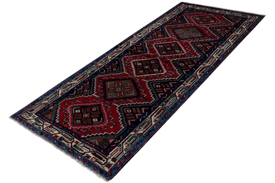 Zagheh — Handmade, 86x209 cm, Red, 100% Virgin Wool | View 5