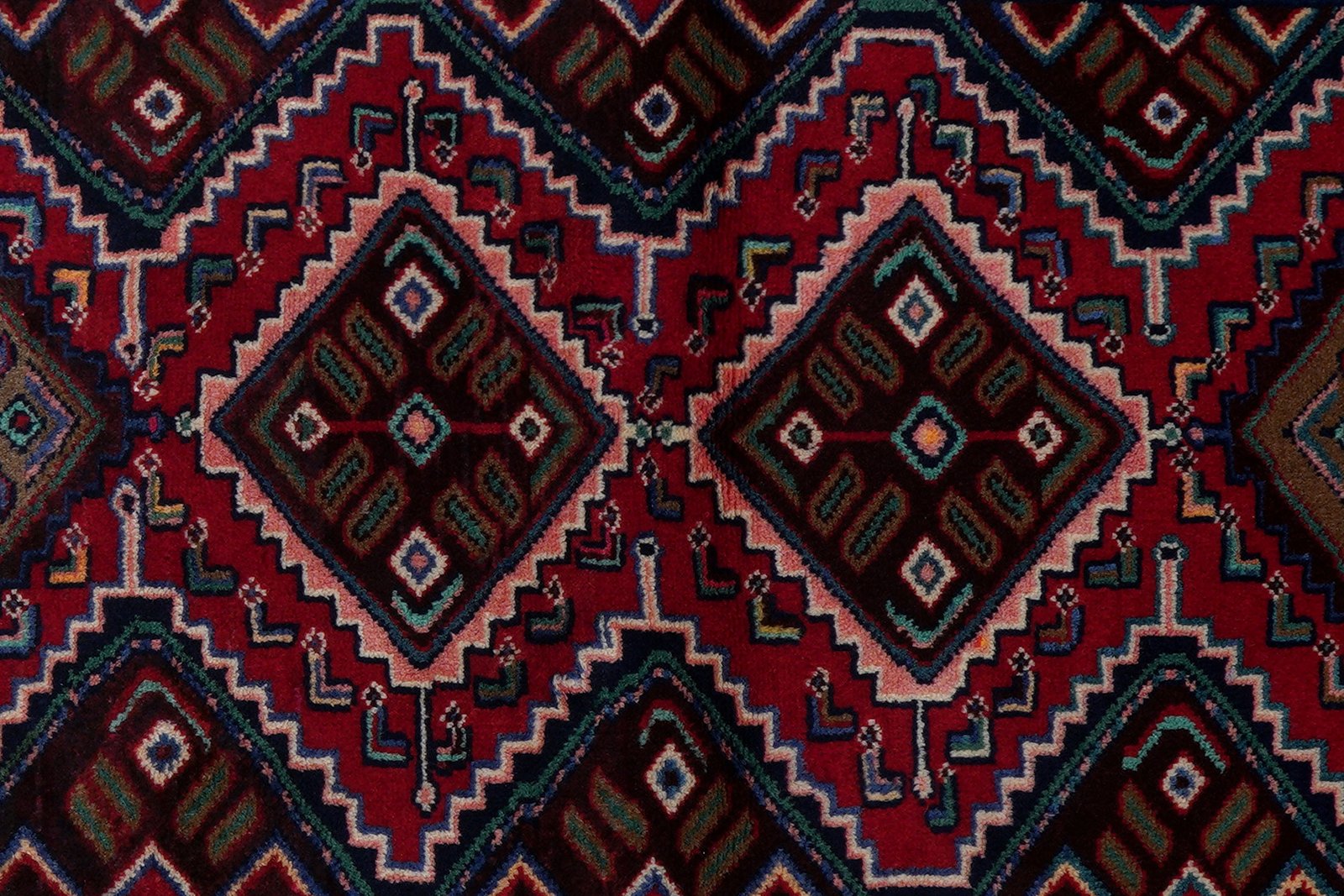 Zagheh — Handmade, 86x209 cm, Red, 100% Virgin Wool | View 6