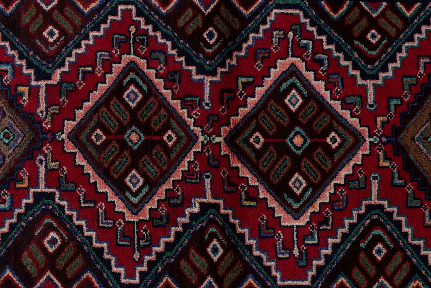 Zagheh — Handmade, 86x209 cm, Red, 100% Virgin Wool | View 6