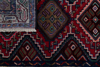 Zagheh — Handmade, 86x209 cm, Red, 100% Virgin Wool | View 7