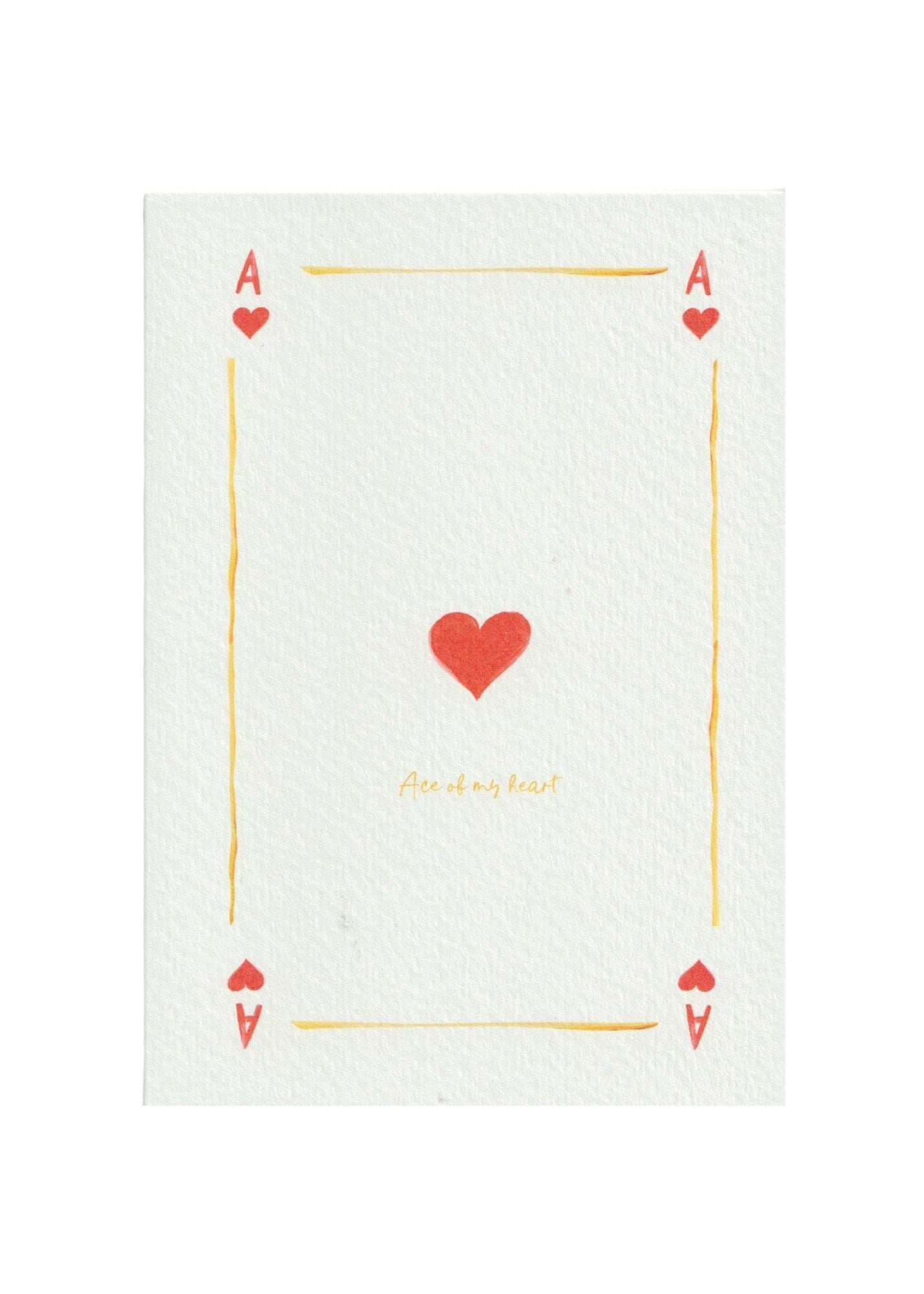 Ace of my Heart Greetings Card