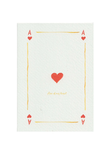 Ace of my Heart Greetings Card