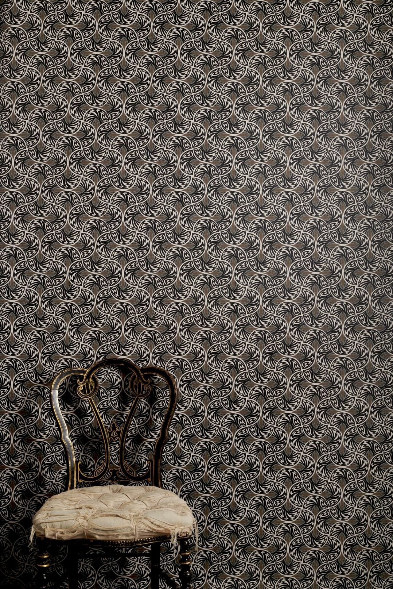 Jazz Mono Mink Wallpaper