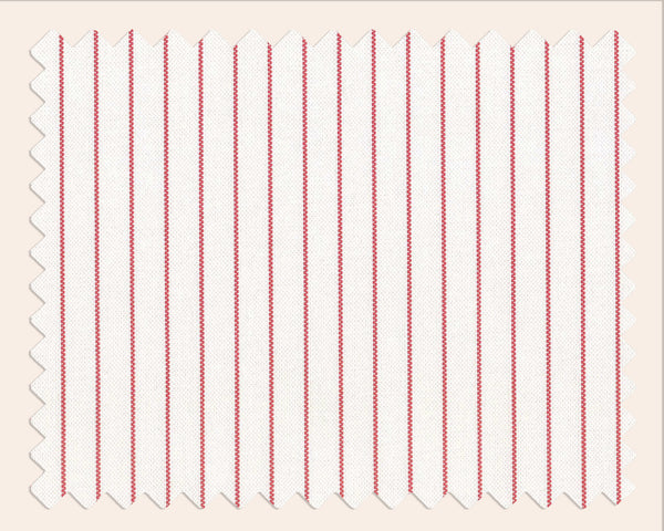 Panarea Armchair in Gelato, Red & Cream Striped Upholstery
