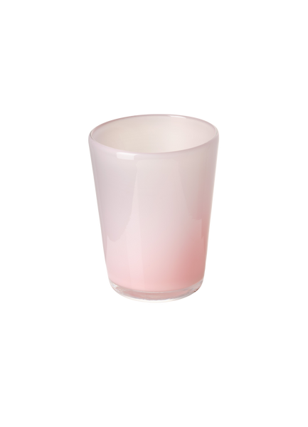 Thyme Hand Blown Water Glass in Opaque Pink