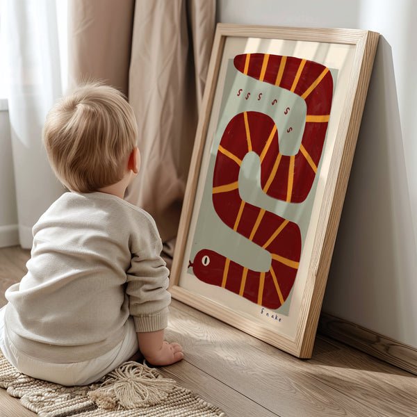 Snake | Nursery Print | UNFRAMED