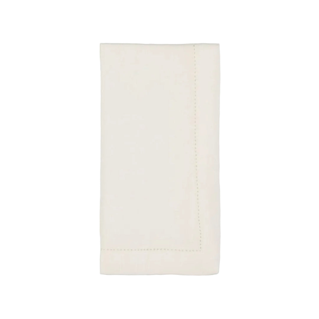 Personalised Linen Napkin with Openwork Stitching
