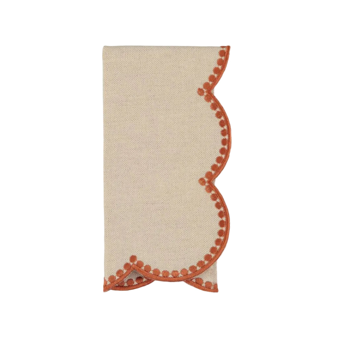 Gotas Napkin, Beige and Terracotta