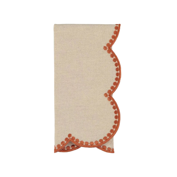 Guardanapo Gotas, Bege com Terracota