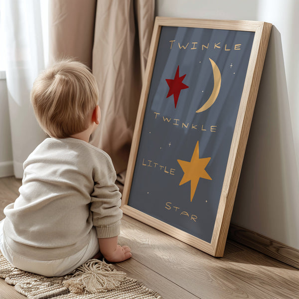Twinkle Little Star | Nursery Print | UNFRAMED