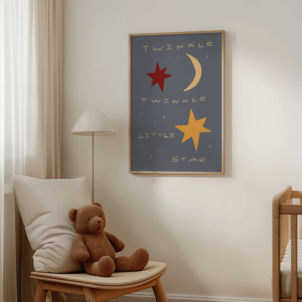Twinkle Little Star | Nursery Print | UNFRAMED