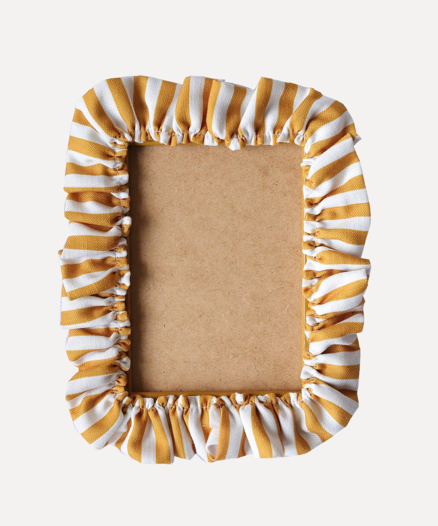 Mustard Stripe Ruffle Frame
