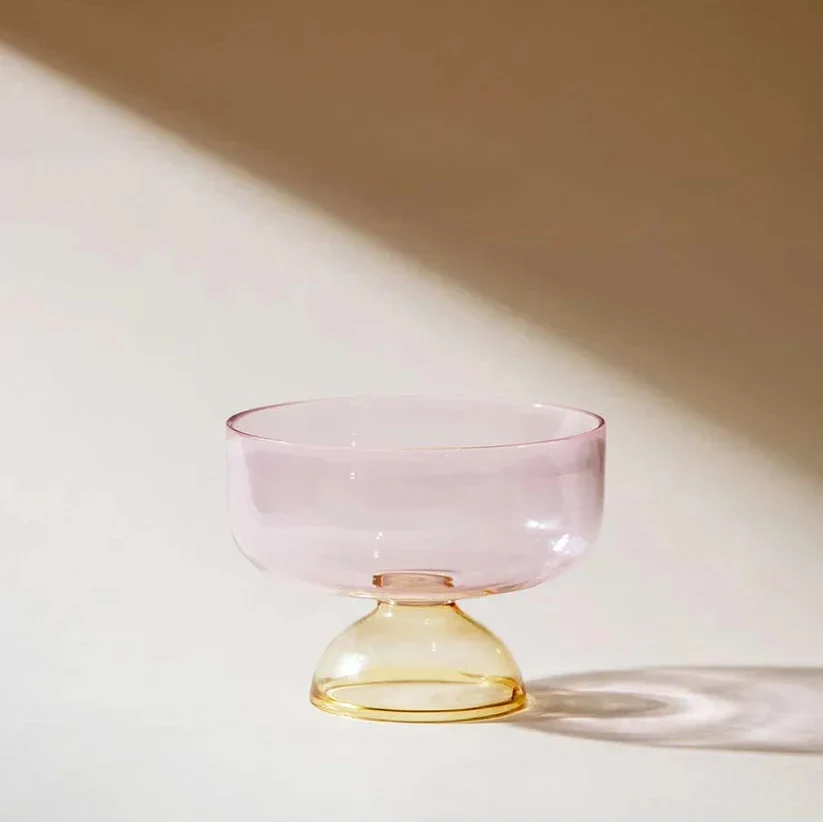 Ivy Blush Pink Dessert Snack Bowl 4x3 Inches 6.08oz Set of 4 - Casa Amarosa