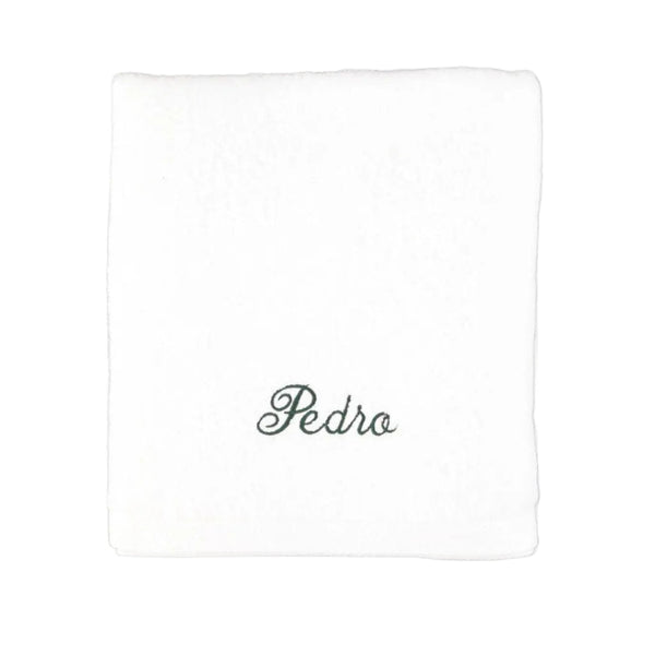 Customised White Bath Towel MF