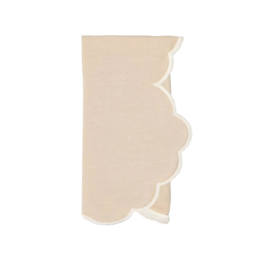 Íris Napkin, Beige and White