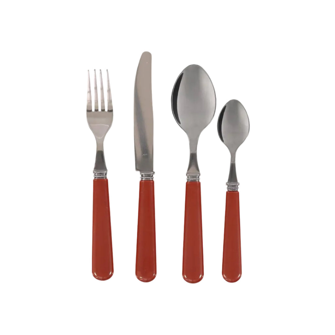 Conjunto de Talheres Terracota (24 peças)