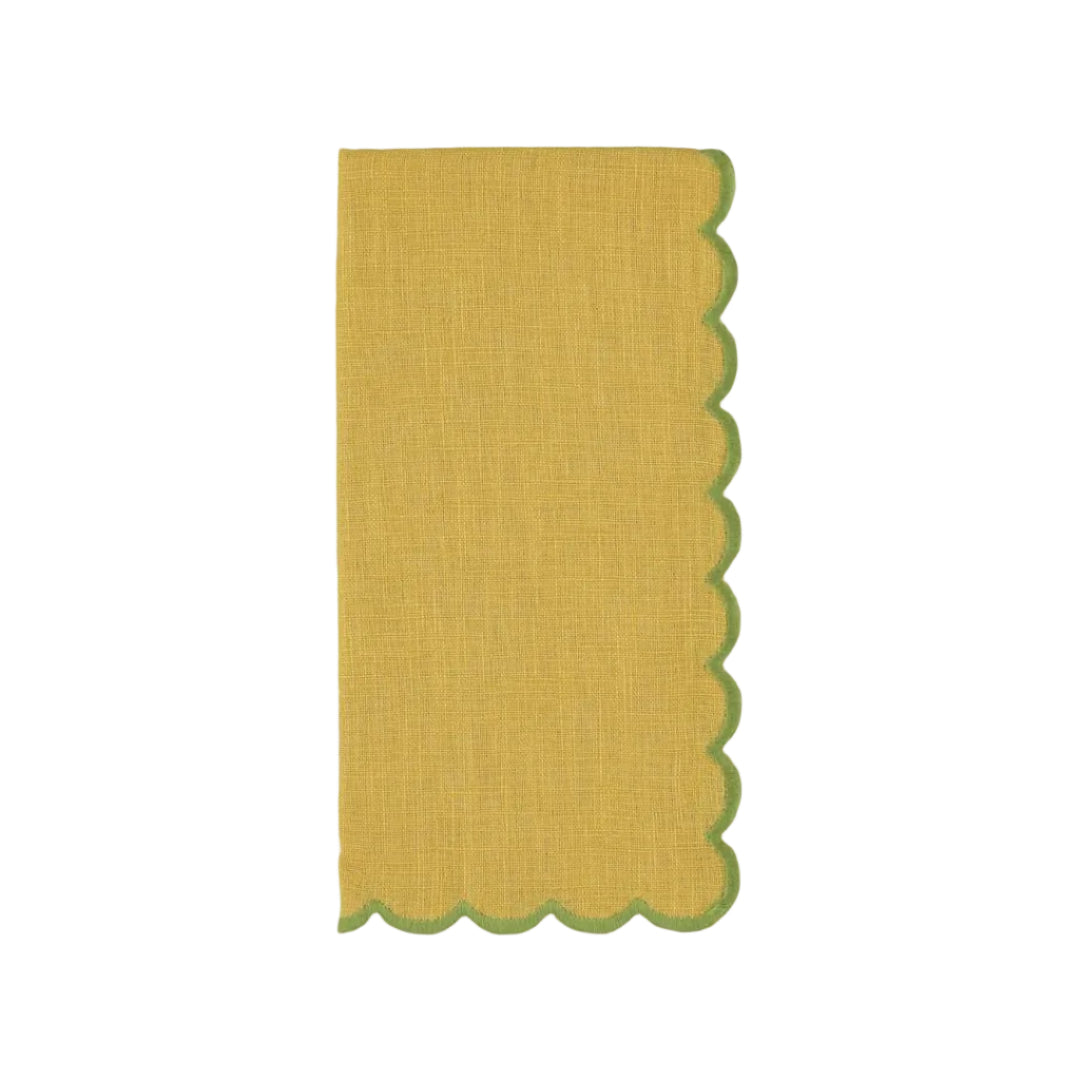 Guardanapo Aurora, Amarelo com Verde