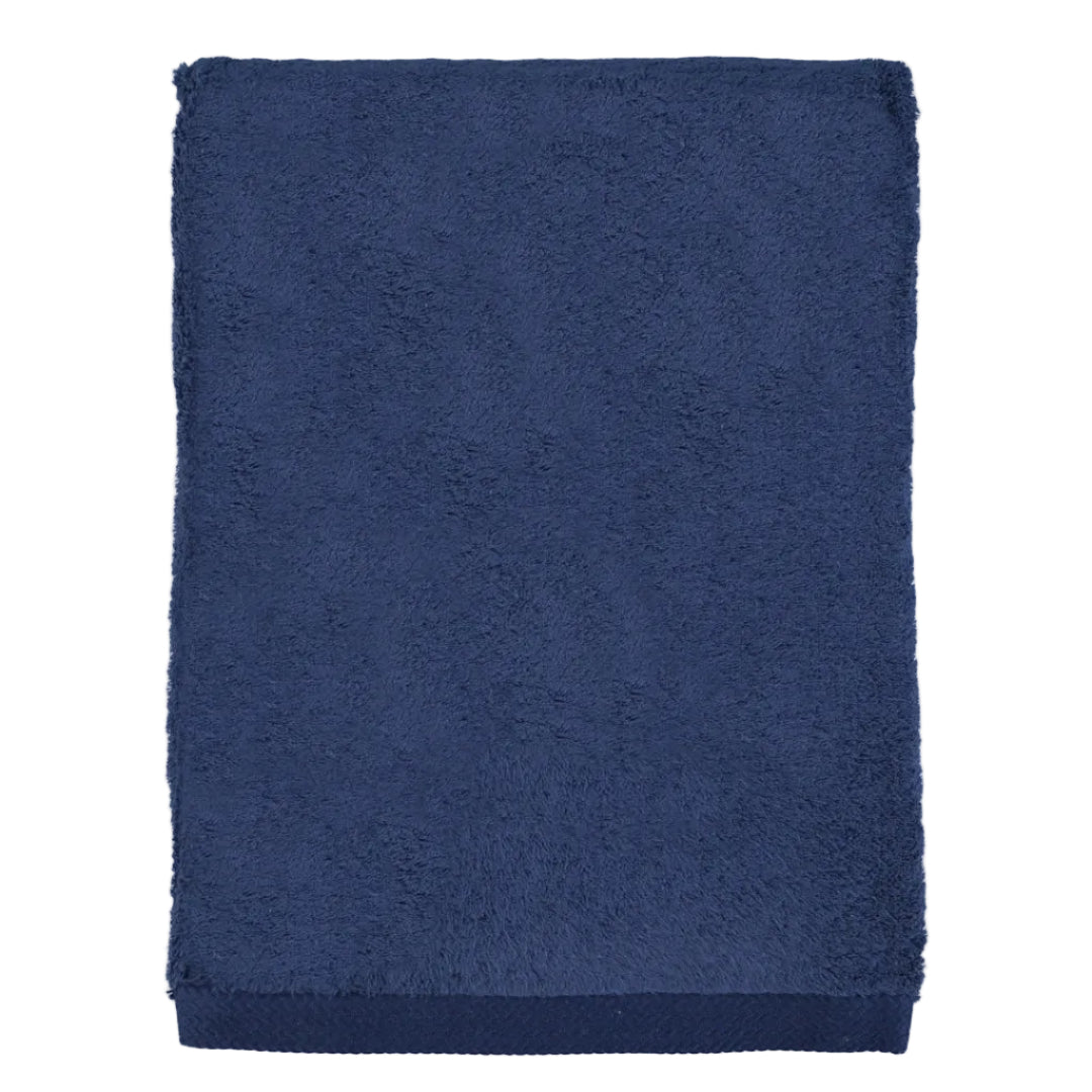 Premium Dark Blue Cotton Bath Towel