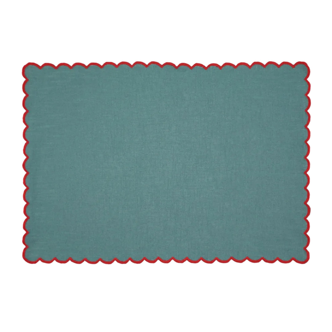 Individual Aurora, Azul com Vermelho