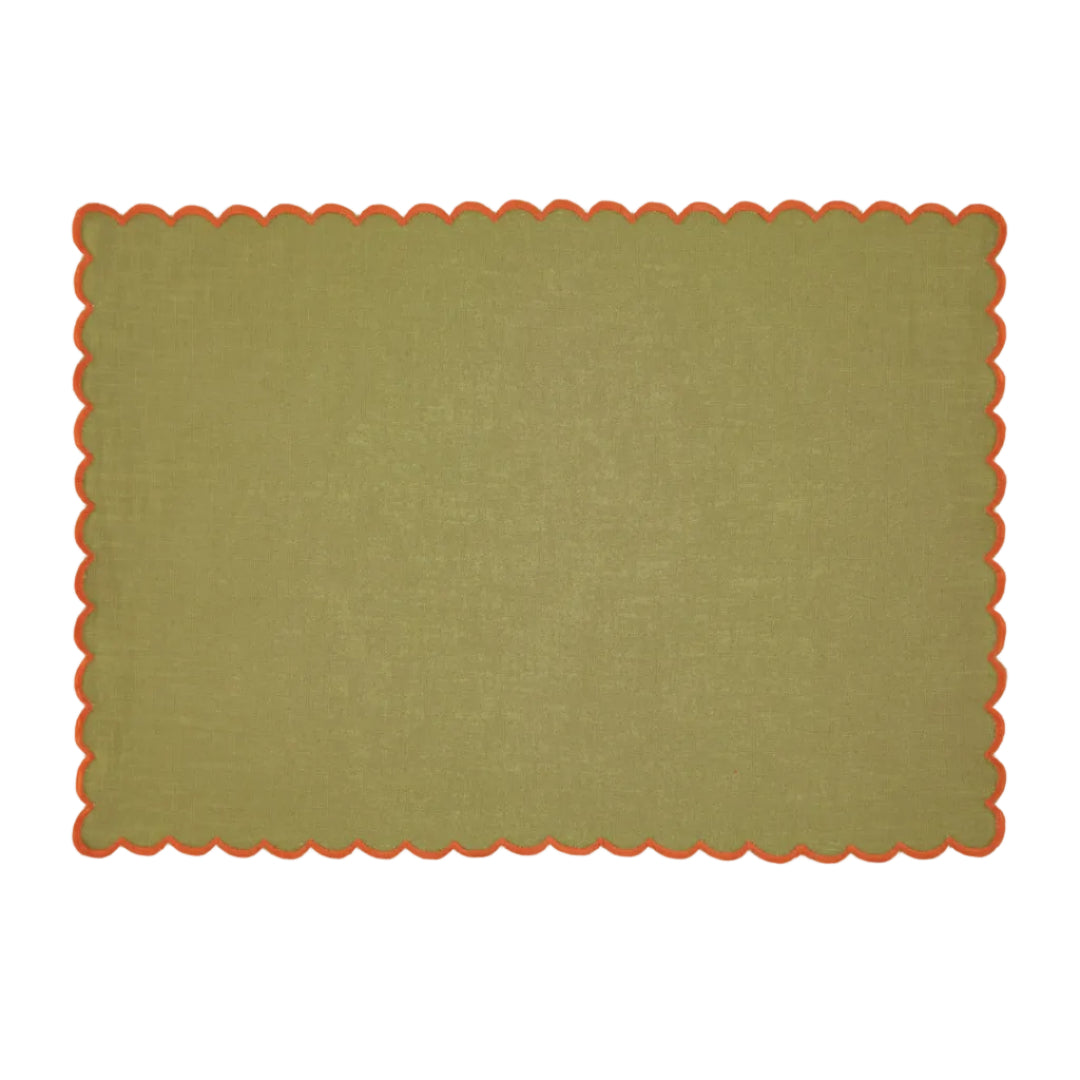 Individual Aurora, Verde com Laranja
