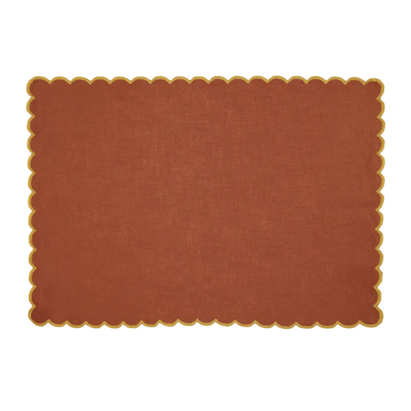 Individual Aurora, Terracota com Amarelo