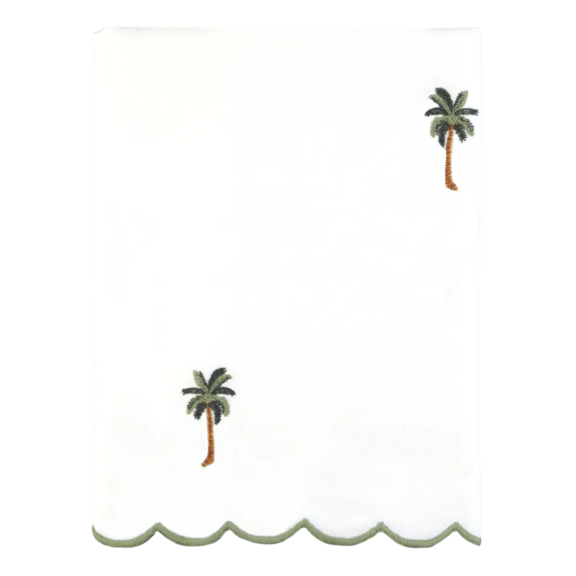 Tablecloth Embroidered with Palm Trees