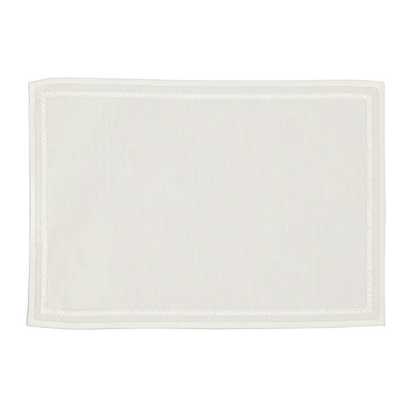 Rectangular Embroidered Tray Cloth, 20 x 30 cm