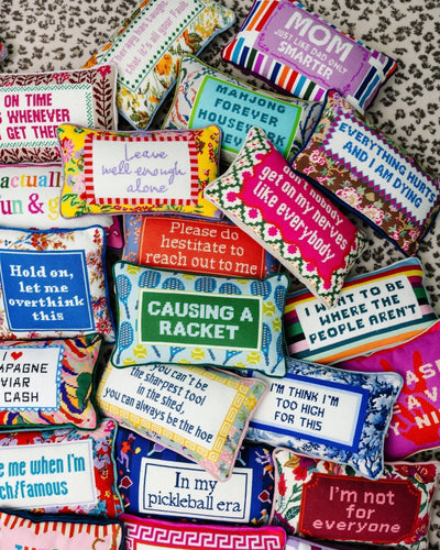 Everything Hurts Needlepoint Pillow - Furbish Studio