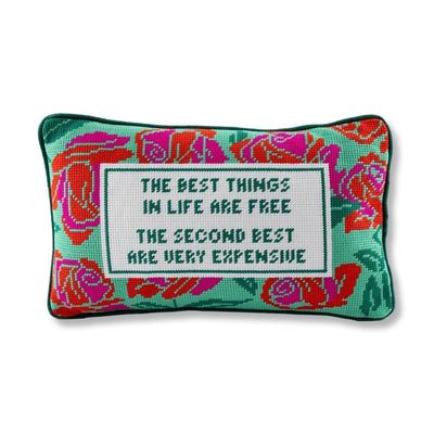 Expensive Needlepoint Pillow - Furbish Studio