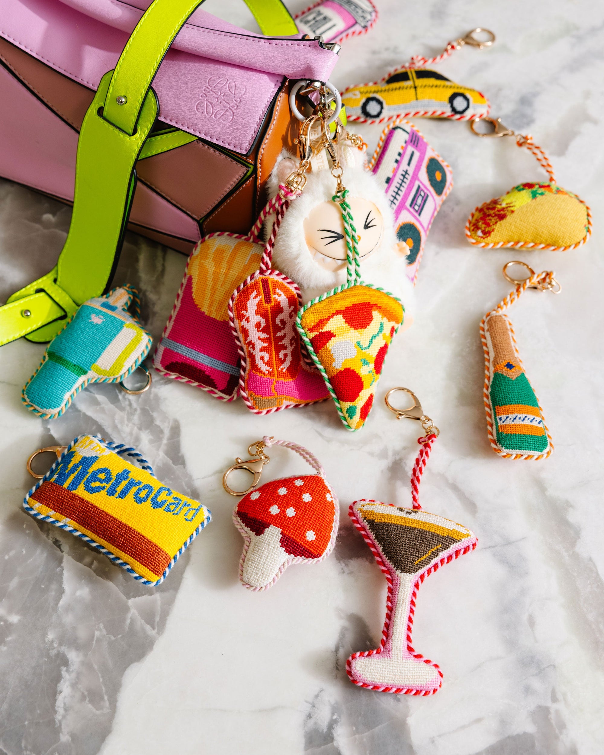 Champagne Bottle - Bag Charm - Furbish Studio