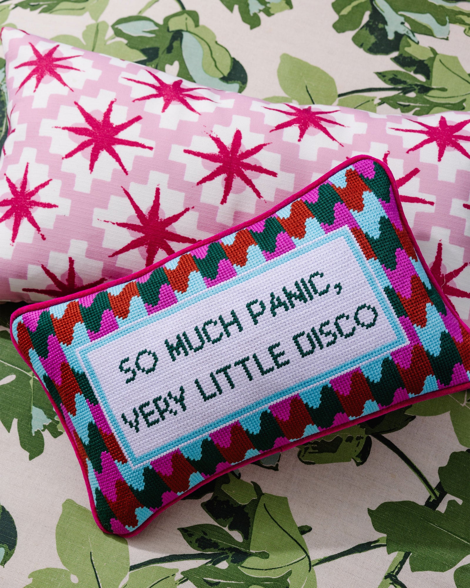 Panic at the Disco Needlepoint Pillow - Furbish Studio