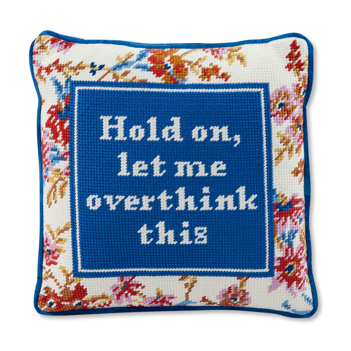 Overthink Needlepoint Pillow - Furbish Studio