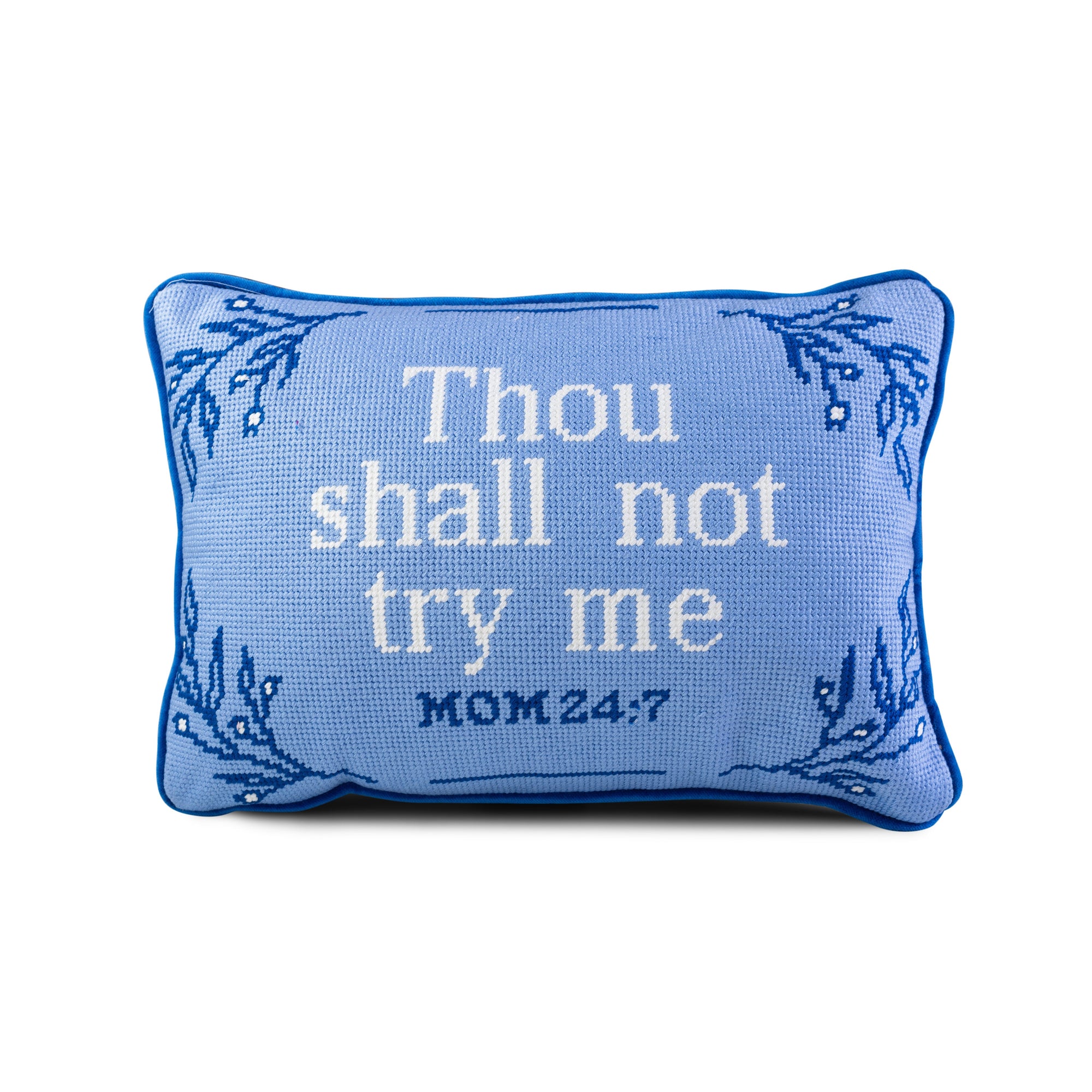 Try Me Needlepoint Pillow - Furbish Studio