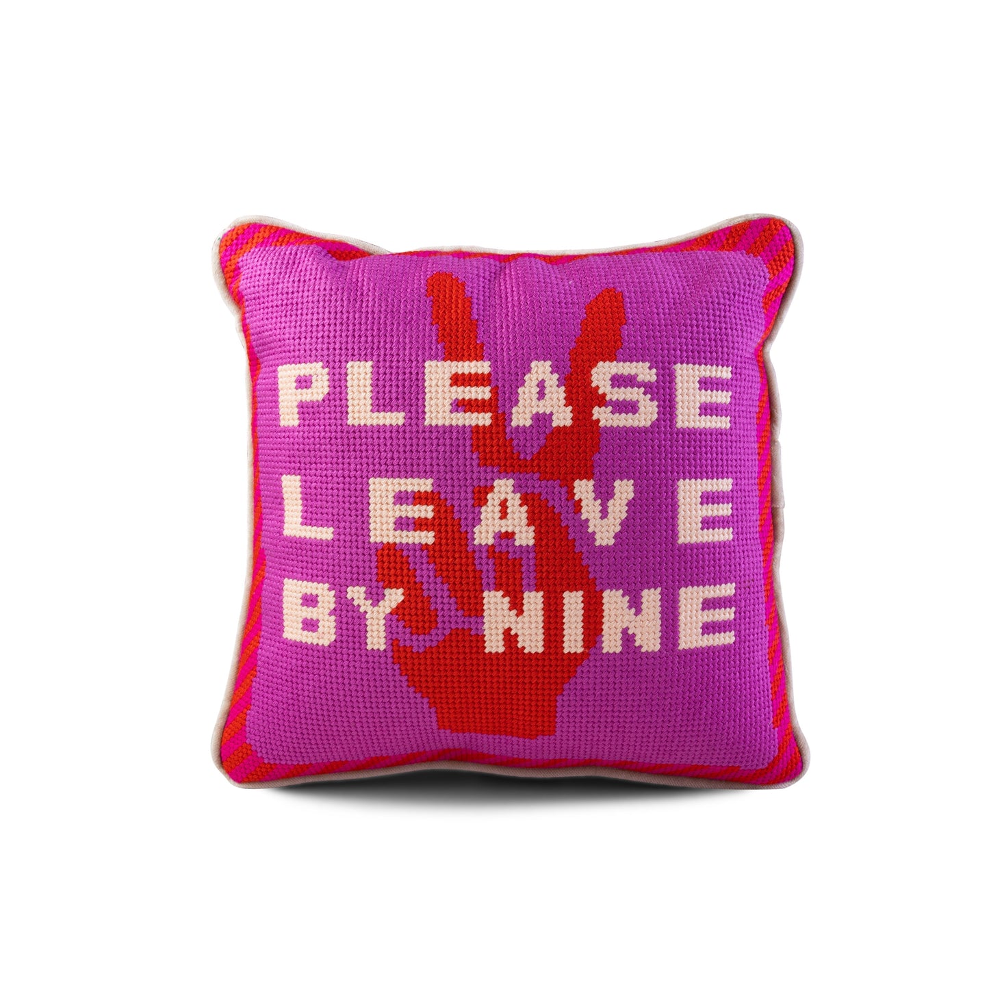 Leave by Nine Needlepoint Pillow - Furbish Studio