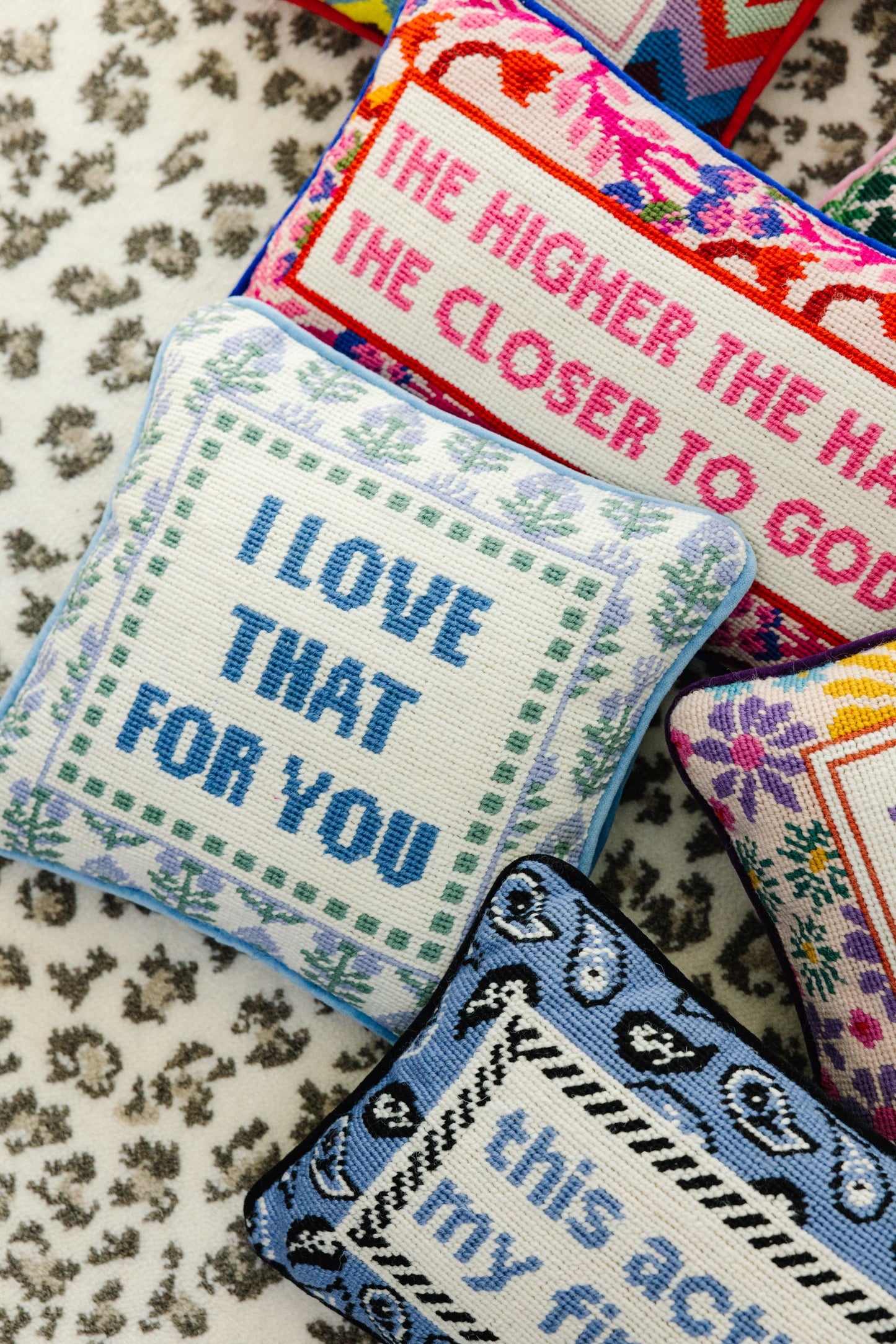 Love That for You Needlepoint Pillow - Furbish Studio