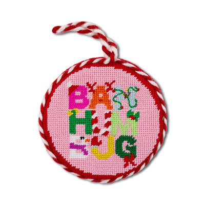 Needlepoint Ornament - Bah Humbug - Furbish Studio