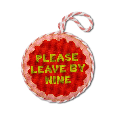 Needlepoint Ornament - Leave by Nine - Furbish Studio