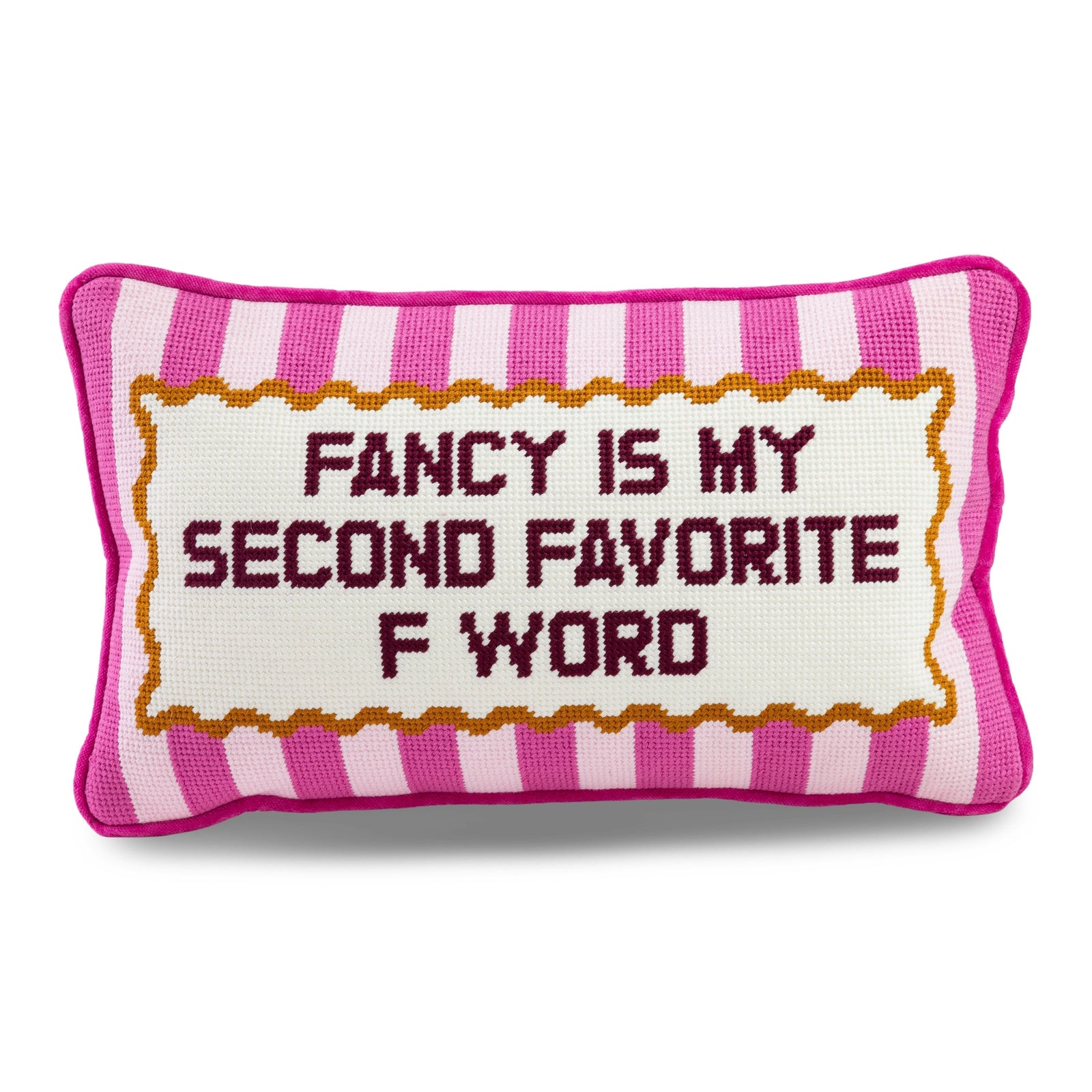 Fancy Needlepoint Pillow - Furbish Studio