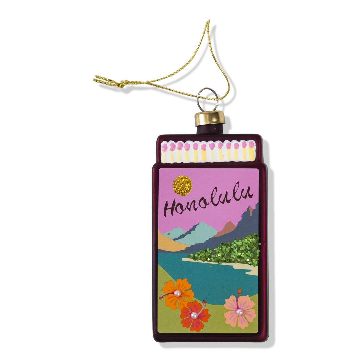 Matchbook Ornament - Honolulu - Furbish Studio
