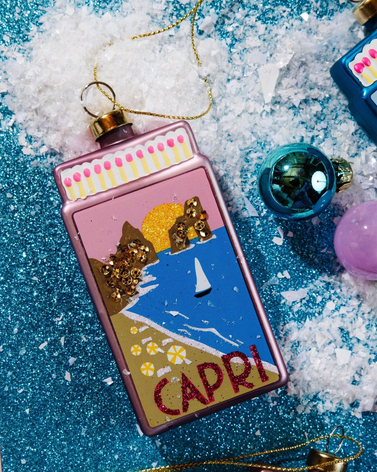 Matchbook Ornament - Capri - Furbish Studio