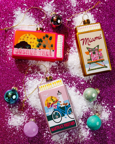 Matchbook Ornament - Miami - Furbish Studio