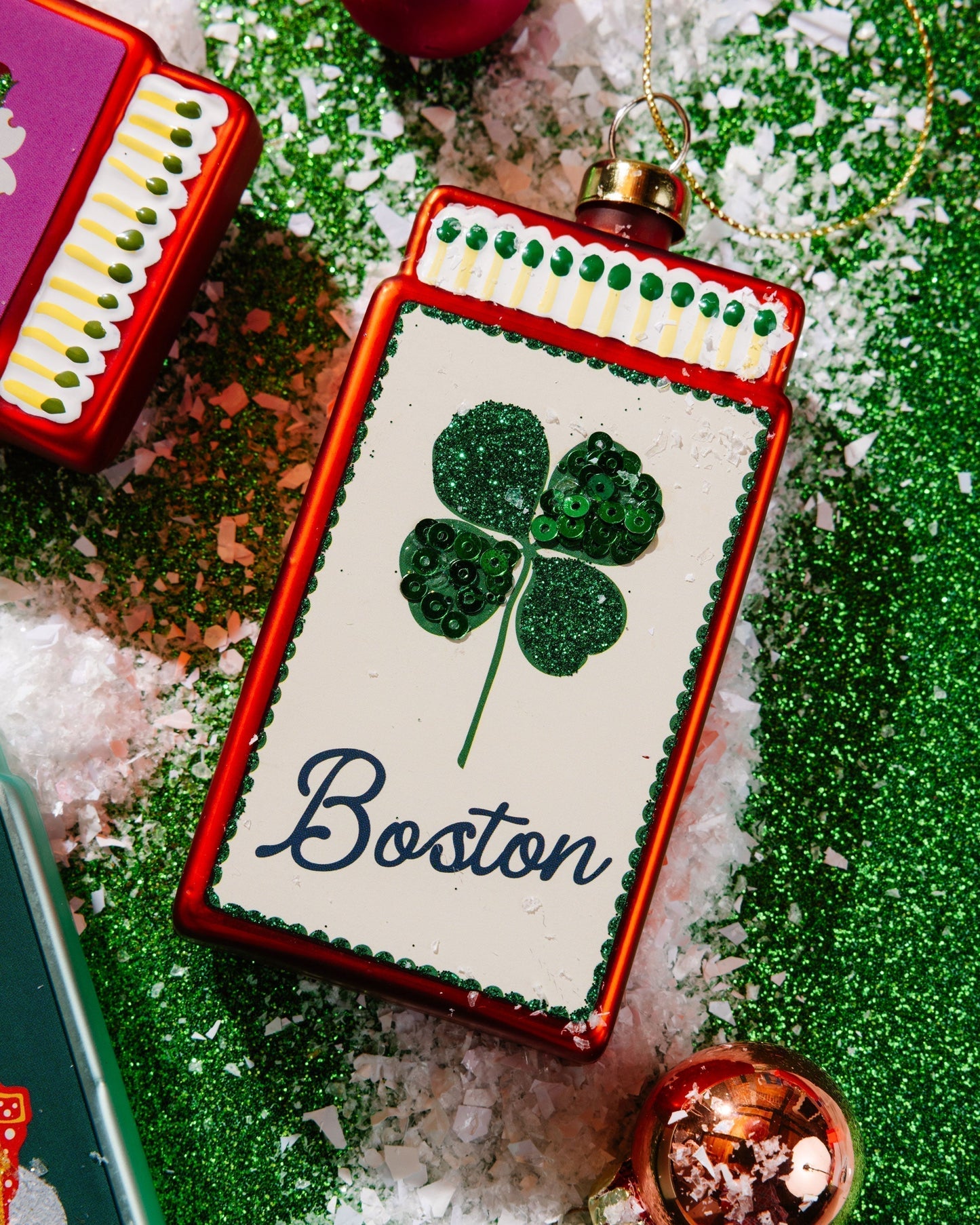 Matchbook Ornament - Boston - Furbish Studio