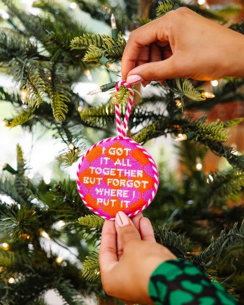 Needlepoint Ornament - Got It All Together - Furbish Studio