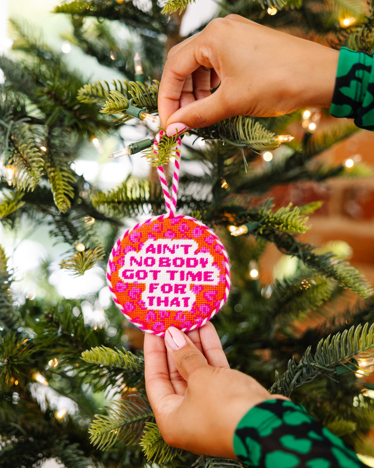 Needlepoint Ornament - Ain't Nobody - Furbish Studio