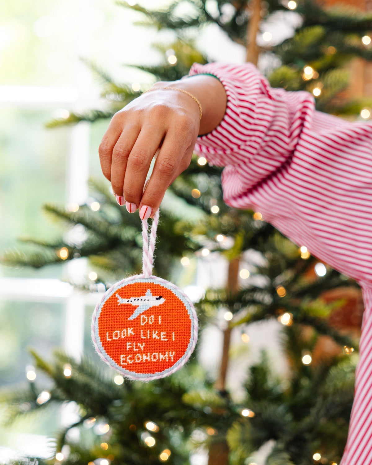 Needlepoint Ornament - Fly Economy - Furbish Studio
